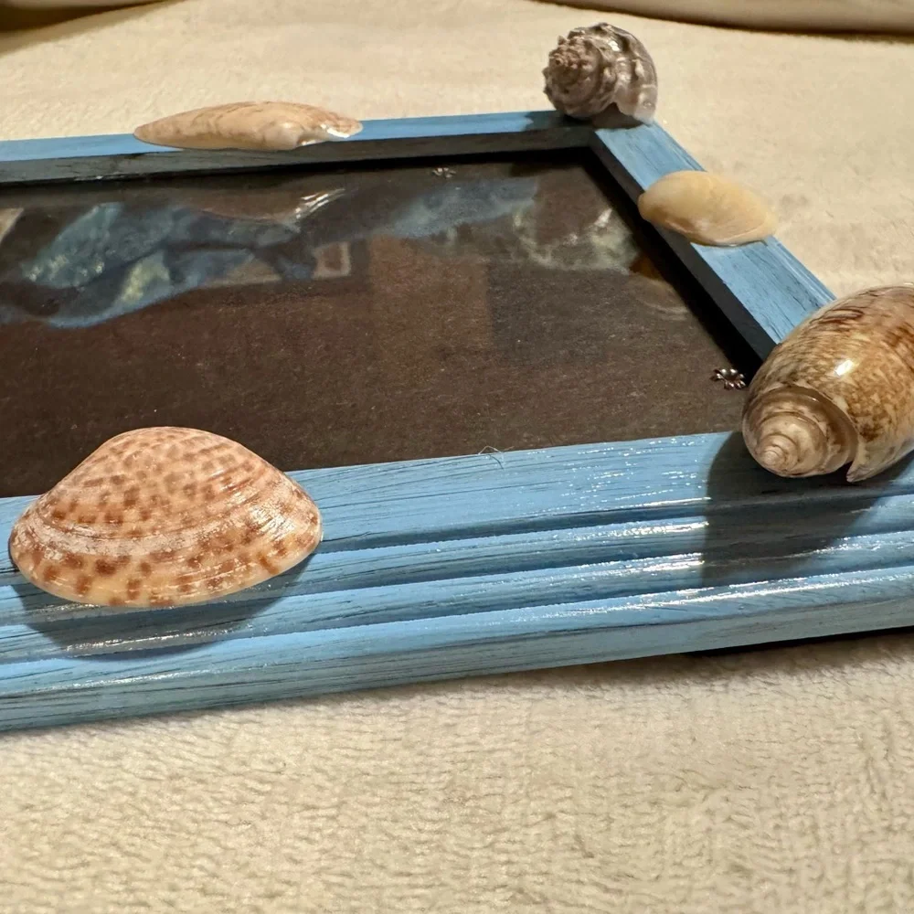 Seashell Blue Picture Frame - Picture 4 of 5